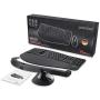 Perixx Periduo-605, Wireless Ergonomic Split Keyboard and Vertical Mouse Combo, Adjustable Palm Rest and Membrane Low Profile Keys, Black, US English Layout (11633)