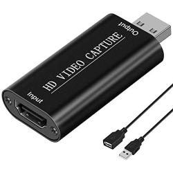 DIGITNOW Audio Video Capture Cards 1080P HDMI to USB 2.0 Record to DSLR Camcorder Action Cam,Computer for Gaming, Streaming, Teaching, Video Conference, Broadcasting or Facebook Portal TV Recorder