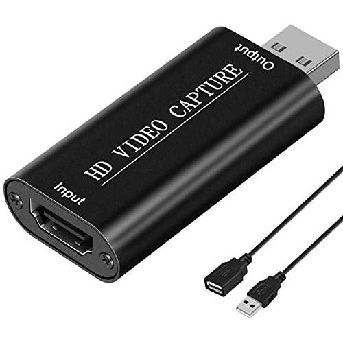 DIGITNOW Audio Video Capture Cards 1080P HDMI to USB 2.0 Record to DSLR Camcorder Action Cam,Computer for Gaming, Streaming, Teaching, Video Conference, Broadcasting or Facebook Portal TV Recorder