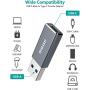 USB C to USB Adapter,NIMASO USB C to USB 3.0 Adapter, USB A to C Adapter 5Gbps Sync Fast Charging Audio Output Both Sides for iPhone 11,Airpods iPad,Samsung Note 10 S20 S20+ S9 S8,Google Pixel,Laptops