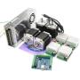 4 Axis USB Mach3 CNC Controller Kit, Nema23 Stepper Motor 76mm 270Oz-in 3A 1.8Nm + CNC Motion Control Board Signal Output 0-10V + TB6600 Driver 4.5A + 350W 24V DC Switch Power Supply