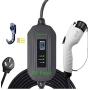 PRIMECOM Level 2 EV Charger 220/240V, 16A, 30ft & 50ft, Portable EVSE Electric Vehicle Charging Cable Compatible with Bolt Volt Leaf BMW i3 Fiat 500e Clarity NIRO Prius (30 Feet, 10-50P)