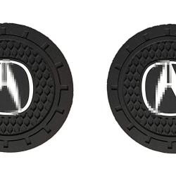 Coasters-car 2.75 inch Auto Cup Silicone Insert Coaster Anti Slip Car Cup Holder Mat Accessories 2 Packs