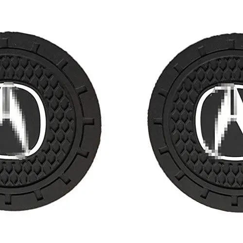 Coasters-car 2.75 inch Auto Cup Silicone Insert Coaster Anti Slip Car Cup Holder Mat Accessories 2 Packs