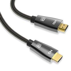 HDMI 2.1 Cable, HDMI Cable (9.9Ft) UHD HDR 8K (7680x4320) high-Speed 48Gbps 8K 3D for TV Roku PS4 SetTop Box HDTVs Projector