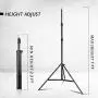 Emart 8.5 x 10 ft Backdrop Support System, Photography Video Studio Lighting Kit Umbrella Softbox Set Continuous Lighting for Photo Studio Product, Portrait and Video Shooting Photography