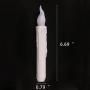 LED Taper Candles, Flameless Battery Operated Candle, Realistic Flickering Dripping Electric Taper Candles, Warm White Bulb, Pack of 6 LED Taper Candles, Flameless Battery Operated Candle, Realistic Flickering Dripping Electric Taper Candles, Warm White Bulb, Pack of 6