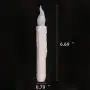 LED Taper Candles, Flameless Battery Operated Candle, Realistic Flickering Dripping Electric Taper Candles, Warm White Bulb, Pack of 6