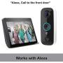 TOUCAN Video Doorbell Camera 1080p HD with Chime, Angle View 180° Doorbell Camera WiFi with Motion Detector, Wireless Video Doorbell, Doorbell Camera Night Vision with 2-Way Audio, Weatherproof IP56