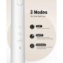 Qhou Sonic Electric Toothbrush for Adults, Rechargeable Power Toothbrush, 3 Cleaning Modes with Smart Timer, 40,000 VPM Whitening Toothbrush - 2 Duponts Brush Heads Included (White)