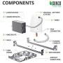 Sunco Lighting 12 Pack 4 Inch New Construction Housing, Air Tight IC Rated Steel Can, 120-277V, TP24 Connector Included for Easy Install - UL & Title 24 Compliant