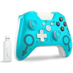 Wireless Controller for Xbox One, Fit for Xbox One S/One X/PS3 /One Elite/Windows 7/8/10,Usergaing Wireless PC Gamepad with 2.4GHZ Wireless Adapter(Blue)