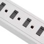 Amazon Basics 6-Outlet Surge Protector Power Strip with 2 USB Ports - 1000 Joule, White