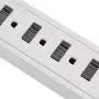 Amazon Basics 6-Outlet Surge Protector Power Strip with 2 USB Ports - 1000 Joule, White
