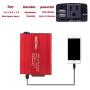 Bapdas 150W Car Power Inverter DC 12V to 110V AC Car Converter with 3.1A Dual USB Car Adapter-Red