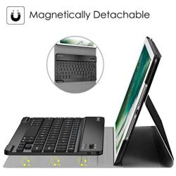 Fintie Keyboard Case for iPad 9.7 2018/2017 / iPad Air 2 / iPad Air - Slim Shell Stand Cover w/Magnetically Detachable Wireless Bluetooth Keyboard for iPad 6th / 5th Gen, Black