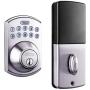 Tacklife Keypad Electronic Deadbolt Door Lock, Keyless Entry Door Lock with 1-Touch Motorized Auto-Locking, Easy to Install for Locker, Office & Home, Satin Nickel-EKPL1A