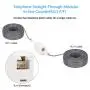 RJ11 6P4C Inline Coupler, Uvital Modular Female to Female Straight Telephone Extension Cable Cord Coupler Adapter Jack White(2 Pack)