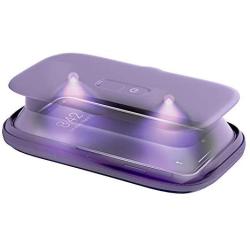 HoMedics UV Clean Phone Sanitizer, UV Light Sanitizer, Fast Germ Sanitizer for Cell Phone, Makeup Tools, Credit Cards, Keys, Glasses, Kills 99.9% of Bacteria & Viruses, Purple