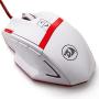 Redragon M801 PC Gaming Mouse LED RGB Backlit MMO 9 Programmable Buttons Mouse with Macro Recording Side Buttons Rapid Fire Button for Windows Computer Gamer (Wired, White)