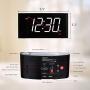 Rocam Alarm Clock for Bedrooms - Large 6.5'' LED Display with Dimmer, Snooze, 7 Color Night Light, Easy to Set, USB Chargers, Battery Backup, 12/24 Hours for Heavy Sleepers, Kids, Boys, Girls, Elderly
