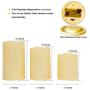 Outdoor Weatherproof Flameless Candles with Timer – SWEETIME Battery Operated Candles with Flickering Flame, Led Electronic Candles for Party Decor.