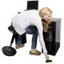 WOBBLE STOOL Standing Desk Balance Chair for Active Sitting. Tall ergonomic adjustable height swiveling leaning perch perching ergonomic sit stand high computer chair swivels 360 for adults kids