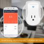 TOPGREENER Smart Plug with Energy Monitoring, 15A, 1800W, No Hub Required, Works with Alexa and Google Assistant, 2-Pack