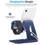 Apple Watch Stand, OMOTON 2 in 1 Universal Desktop Stand Holder for iPhone and Apple Watch Series 5/4/3/2/1 (Both 38mm/40mm/42mm/44mm) (Deep Navy)