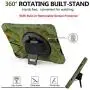 iPad 10.2 2020 2019 Case with Screen Protector, TSQ 3 Layers Shockproof Hard Rugged Protective Silicon Boys Case with Stand/Hand Strap+Shoulder Strap for New iPad 10.2 8th 7th Generation, Camouflage