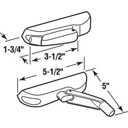 Prime-Line Products TH 24086 Entrygard Nesting Operator Cover and Crank, White