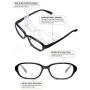 OKH Safety Glasses with Readers for Women and Men Side Shields Eyewear Reading Glasses