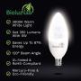 6 Pack 40 Watt Candelabra Bulbs 5W Dimmable Candelabra LED Bulbs C37 E12 Base 325 lumens,120° Beam Angle 3000K Soft White LED Candle Bulbs UL Listed Bioluz LED Pack of 6