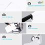 Issuntex 5X6.5 ft White Background Backdrop,Photo Studio,Collapsible High Density Screen for Video Photography and Television