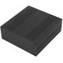 Split Type Electronic Project Case, Aluminum Box, DIY Anti-thunder Black Wire Drawing for Electronic Products Heat-dissipating