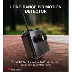Dakota Alert MURS Alert Transmitter (MAT) - Battery Operated Passive Infrared Motion Sensor - Multi Use Radio Service With Telescopic Antenna