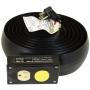 C-Line Lay-Flat Power Extension and Cord Cover, 10 Feet Long (79101)