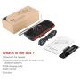 Bluetooth Handsfree Speakerphone for Cell Phone, NETVIP Wireless Car Kit Music Player Adapter with Back-Clip Portable Bluetooth Speaker for Home/Sport/Outdoor, Work with Siri/Google Assistant/TF Card