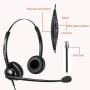 Beebang Office Telephone Headset RJ9 Jack with Pro Noise Canceling Microphone and Mute Switch Controls for Plantronics Jabra Polycom Nortel Shoretel Aastra Avaya Alcatel Landline Phones
