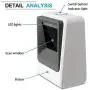 Handsfree 2D 1D Barcode Scanner,Alacrity QR Omnidirectional Desktop Bar Code Reader Scanner, Capture Barcodes from Mobile Phone Screen, White