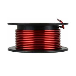 TEMCo 10 AWG Copper Magnet Wire - 4 oz 8 ft 155°C Magnetic Coil Red