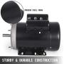Mophorn 1.5HP Compressor Electric Motor, 3450rpm Reversible Single Phase 56C Frame Air Compressor Motor 5/8'' Shaft Diameter Electric Motor for Air Compressor General Equipment, 115/230VAC
