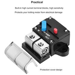 OUHL 150A 200A Circuit Breaker Manual Reset, 0-8 Gauge Trolling Motor Auto Car Stereo Audio Inline Fuse Block Holders Inverter for Automotive Rv Marine Boat (150A)