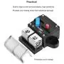 OUHL 150A 200A Circuit Breaker Manual Reset, 0-8 Gauge Trolling Motor Auto Car Stereo Audio Inline Fuse Block Holders Inverter for Automotive Rv Marine Boat (150A)
