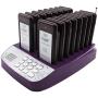 Daytech Restaurant Pager System, Wireless Paging Buzzer System, Rechargeable Table Numbers with 16 Coaster Pagers for Restaurant/Hotels/Food Truck/Cafe Shop/Clinic
