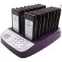 Daytech Restaurant Pager System, Wireless Paging Buzzer System, Rechargeable Table Numbers with 16 Coaster Pagers for Restaurant/Hotels/Food Truck/Cafe Shop/Clinic