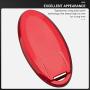 Remote Key Fob Shell Cover Compatible with Nissan 370Z Altima Cube Juke Maxima Murano Pathfinder Quest Rogue Sentra Versa 3/4/5 Buttons, Red