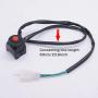 Taiss Motorcycle Kill Stop Waterproof Push Button Switch Bicycle Bike ATV Dirt 12v 7/8″(22mm) Handlebar Universal Red Dots Horn Button F016-R