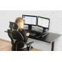 TechOrbits Standing Desk - Stand Up Desk Converter and Monitor Riser - Height Adjustable Sit Stand Tabletop Workstation