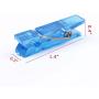 BIHRTC 100pcs 1.4'' Mini Colorful Clear Plastic Utility Paper Clip Clothespins Clip Clothes Line Clips Photo Clips